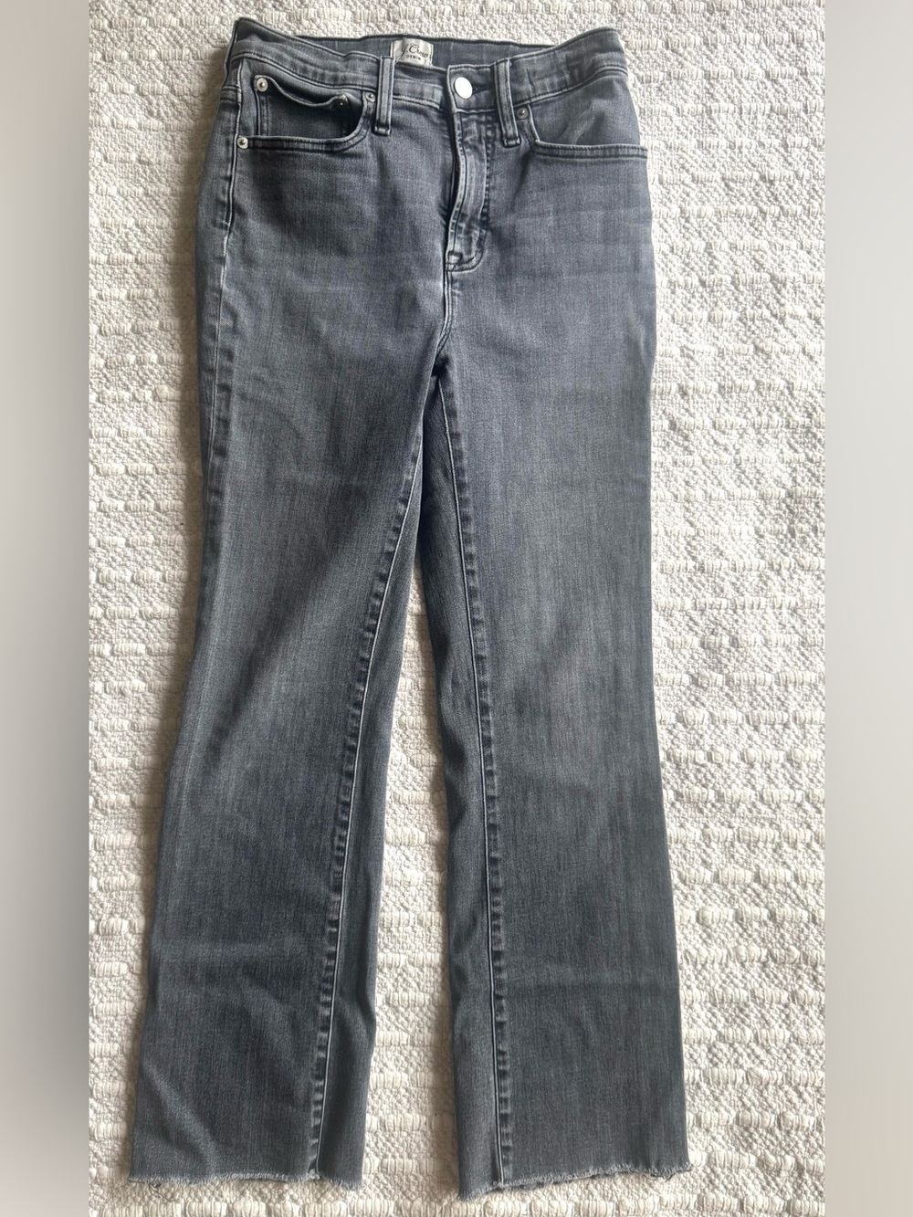 J. Crew Gray Demi Boot Cropped Length Sz 27